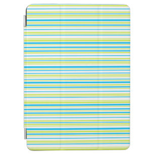 Blau und Neon Lime Green Stilmuster iPad Air Hülle