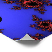 Blau und Orange Auge Poster (Ecke)