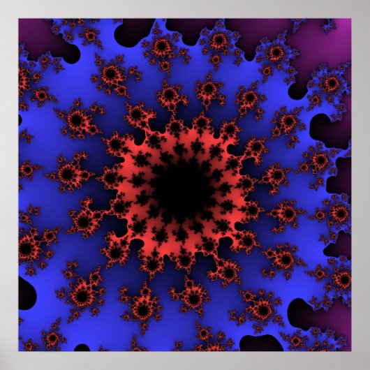 Blau und Orange Auge Poster (Vorne)