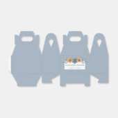 Blau und Orange Blume Hellblaue Gastgeschenk Hochz Geschenkschachtel (Ungefaltet)