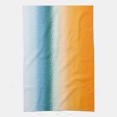 Blau und Orange Geschirrtuch (Vertikal)