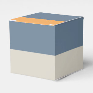 blau und orange gestreift geschenkschachtel