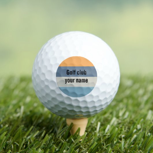 blau und orange gestreift golfball (Insitu T-Shirt)