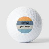 blau und orange gestreift golfball (Vorderseite)