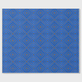 Blau und orange Hypnothek Moderne Pop Art Geschenkpapier (Flach)