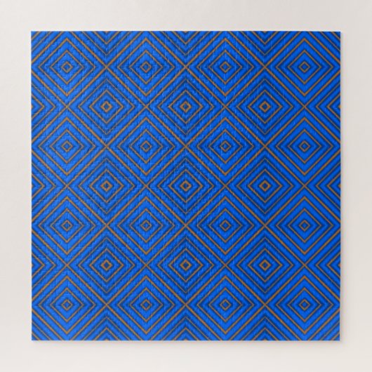 Blau und orange Hypnothek Moderne Pop Art Puzzle (Vertikal)