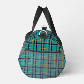 Blau und Orange Kariert Duffle Bag (Rechts)
