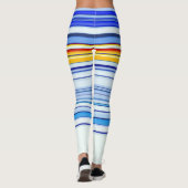 Blau und Orange Leggings (Rückseite)