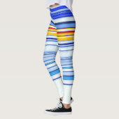 Blau und Orange Leggings (Links)