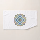 Blau und Orange Mandala Handtuch (Handtuch)