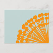 Blau und Orange Postkarte (Vorderseite)