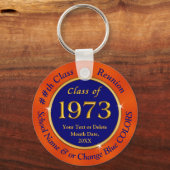 Blau und Orange, preisgünstig, Class-Wiedersehen-F Schlüsselanhänger (Vorderseite)