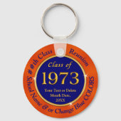 Blau und Orange, preisgünstig, Class-Wiedersehen-F Schlüsselanhänger (Rückseite)