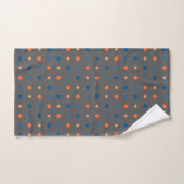 blau und orange Punkte Badhandtuch Set (Handtuch)