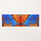 Blau und Orange Rusty Metal Yogamatte (Rückseite (Horizontal))