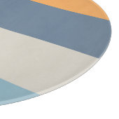 Blau und Orange Schneidebrett (Ecke)