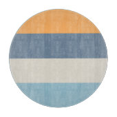 Blau und Orange Schneidebrett (Vorderseite)
