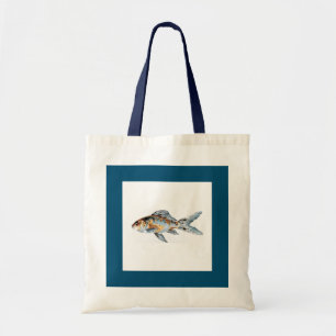 Blau und Orange Shubunkin Goldfish Fine Art Tragetasche