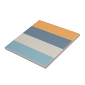 Blau und Orange Streifen Fliese (Seite)