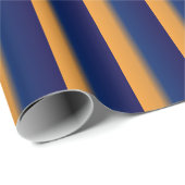 Blau und Orange Streifen Geschenkpapier (Rolleneckpunkt)
