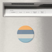 Blau und Orange Streifen Magnet (In Situ (Geschirrspüler))