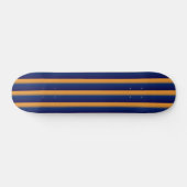 Blau und Orange Streifen Skateboard (Horizontal)