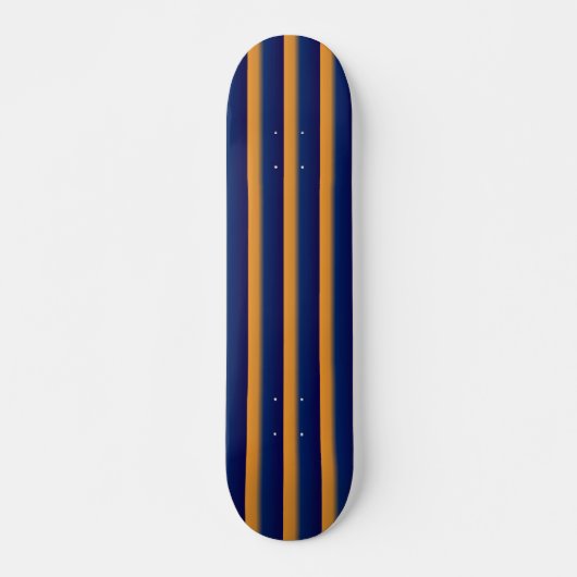 Blau und Orange Streifen Skateboard (Vorne)