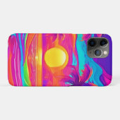 Blau und Orange Sunset Case-Mate iPhone Hülle (Rückseite (Horizontal))