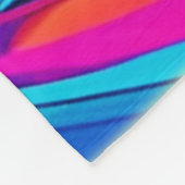 Blau und Orange Sunset Fleecedecke (Ecke)