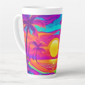 Blau und Orange Sunset Milchtasse (Linke Ecke)