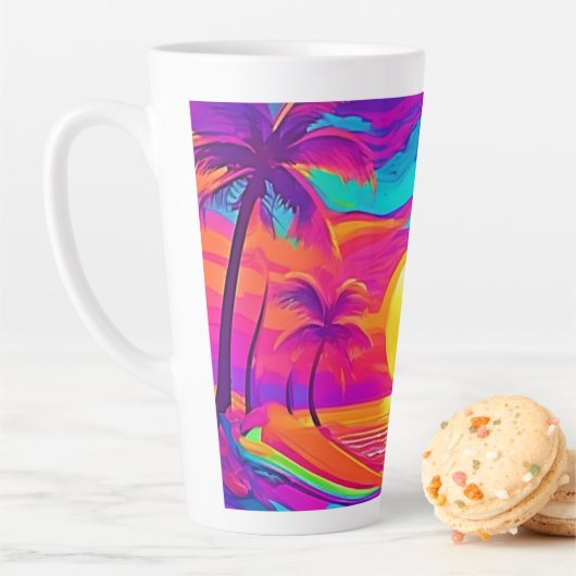 Blau und Orange Sunset Milchtasse (Beispiel)