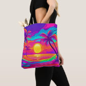 Blau und Orange Sunset Tasche (Von Nahem)