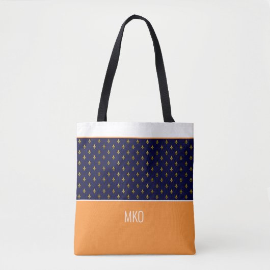 Blau und Orange Tasche (Vorderseite)