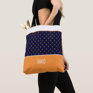 Blau und Orange Tasche