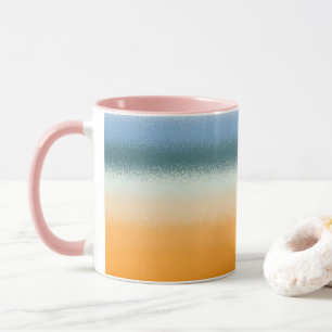 Blau und Orange Tasse