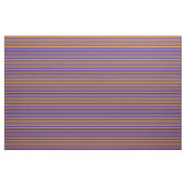 Blau- und Orangefarbenes/Liniertes Muster Stoff (Yard (91,4 cm))