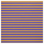 Blau- und Orangefarbenes/Liniertes Muster Stoff (Muster)