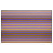 Blau- und Orangefarbenes/Liniertes Muster Stoff (Fat Quarter (45,7 x 55,9 cm))