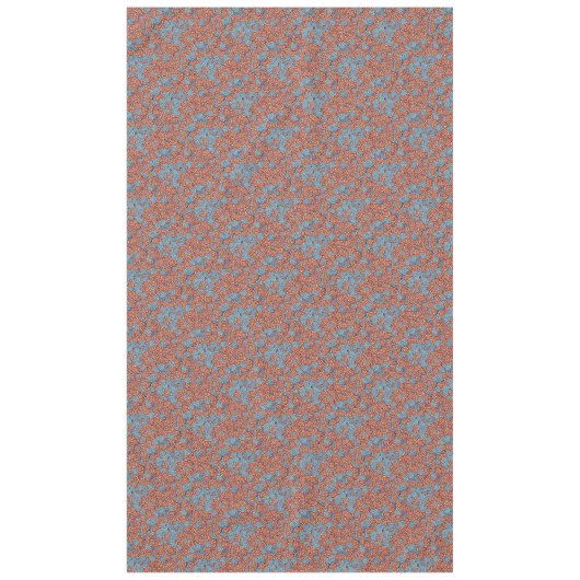 Blau und orangefarbenes Muster Bold Niedlich Boho  Tischdecke (Vorderseite)