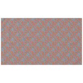 Blau und orangefarbenes Muster Bold Niedlich Boho Tischdecke (Vorderseite (Horizontal))