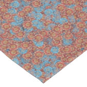 Blau und orangefarbenes Muster Bold Niedlich Boho Tischdecke (Schrägansicht)