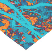 Blau- und Orangenbäume Kurzer Tischläufer (Ecke)