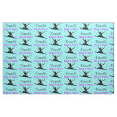 BLAU UND PINK PERSONALISIERT MODERNE TANKERFABRIK STOFF (Fat Quarter (45,7 x 55,9 cm))