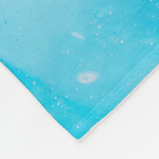 BLAU- UND PINKBILD FLEECEDECKE (Ecke)