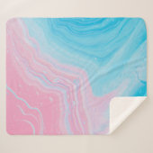 BLAU- UND PINKBILD SHERPADECKE (Vorderseite (Horizontal))