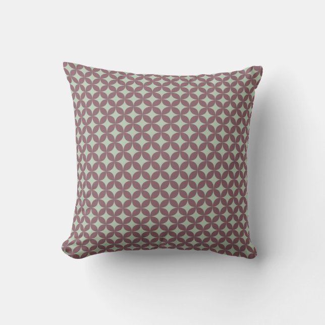 Blau und Plum MOJO Pillow Kissen (Vorderseite)