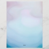 Blau und Rosa Agate Briefbogen (Rückseite)