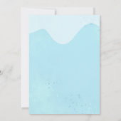 Blau und rosa Aufblasbare Pool Party Geburtstag Einladung (Rückseite)