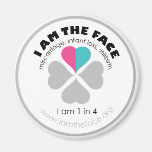 Blau und rosa bin ich der Gesichtsmagnet Magnet