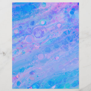 Blau und Rosa Bubbly Mermaid Scrapbook Paper